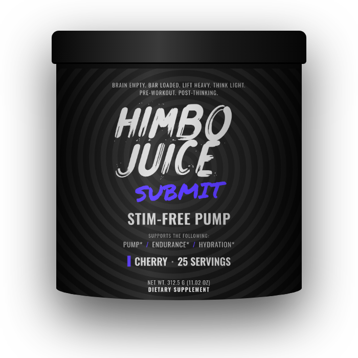 SUBMIT Stim-free pump pre-workout tub, Cherry